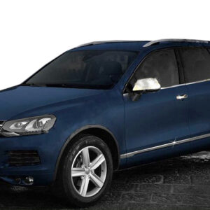 Нижній молдинг скла (6 шт, нерж) OmsaLine - Італійська нержавійка Volkswagen Touareg 2010-2018 рр.