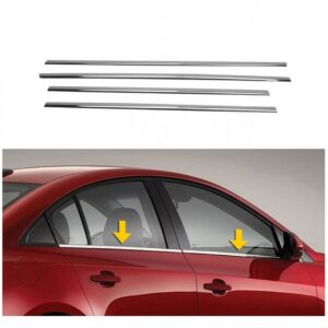 Зовнішня окантовка стекол (Sedan, 4 шт, нерж) Renault Symbol 1999-2008 рр.