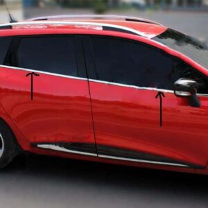 Окантовка вікон (Sport Tourer, 8 шт, нерж) Renault Clio IV 2012-2019 рр.