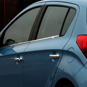 Нижні молдинги стекол (4 шт., Нерж) Hyundai I-20 2012-2014 рр.