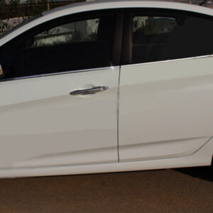 Нижні молдинги стекол (6 шт., нерж) OmsaLine - Італійська нержавійка Hyundai Accent Solaris 2011-2017 рр.
