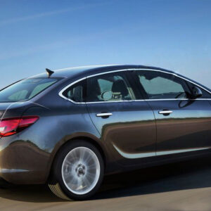 Повна окантовка стекол (Sedan, 12 шт, нерж) Opel Astra J 2010↗ рр.