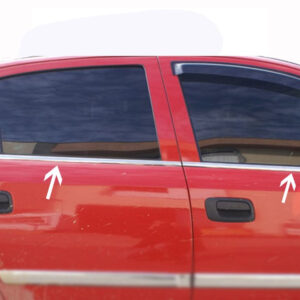 Окантовка вікон (4 шт) Carmos - Турецька сталь Opel Astra G classic 1998-2012рр.