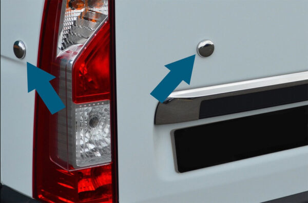 Заглушки (4 шт, нерж) Nissan NV400 2010↗ рр.