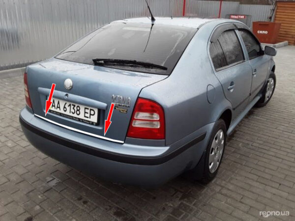 Кромка богажника (нерж.) Skoda Octavia I Tour A4 1996-2010