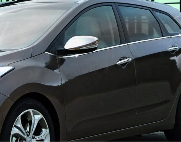 Молдинг бічних стекол (SW, нерж) Hyundai I-30 2012-2017 рр.