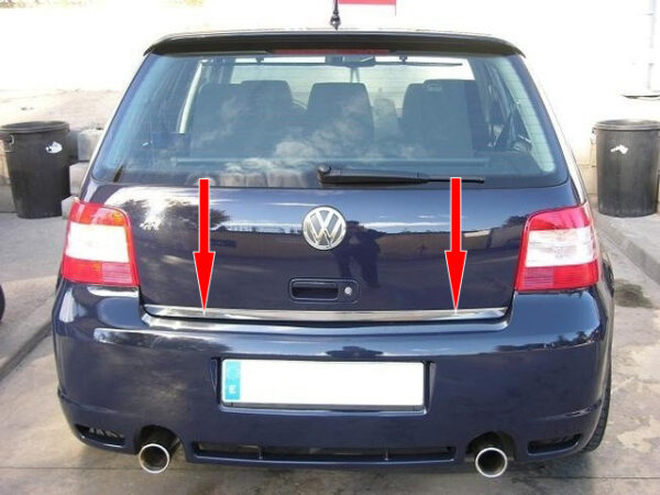 Кромка багажника (нерж) Volkswagen Golf 4