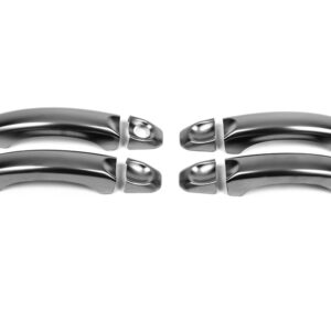 Накладки на ручки Чорний Хром (4 шт нерж) Volkswagen Amarok 2010-2022