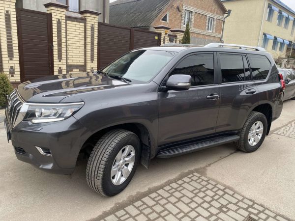 Рейлінги оригінальний дизайн (сірі 2 шт) на Toyota Land Cruiser Prado 150