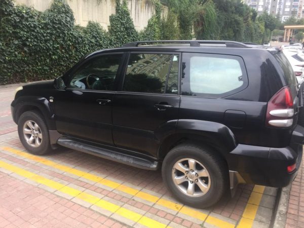 Рейлінги Skyport Black (2 шт) на Toyota Land Cruiser Prado 120