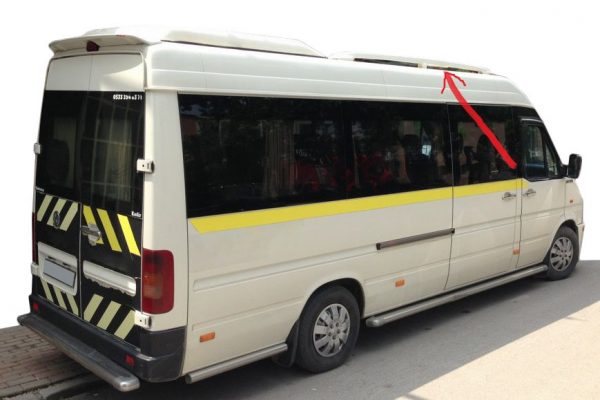 Рейлінги (під фарбування, 2 шт) на Mercedes Sprinter 1995-2006 рр.