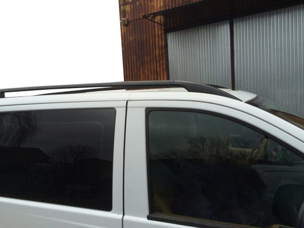 Рейлінги чорні CAN (Оригінальний дизайн) Коротка база (Short/Compact) на Mercedes Viano 2004-2015 рр.