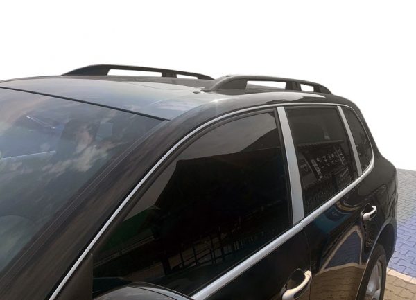Рейлінги Skyport (чорний мат) на Volkswagen Touareg 2002-2010 рр.