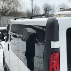 Рейлінги Чорні Коротка, пластикові ніжки на Opel Vivaro 2001-2015 рр.