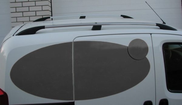 Рейлінги, колір Хром Металеві ніжки на Fiat Fiorino/Qubo 2008↗ рр.