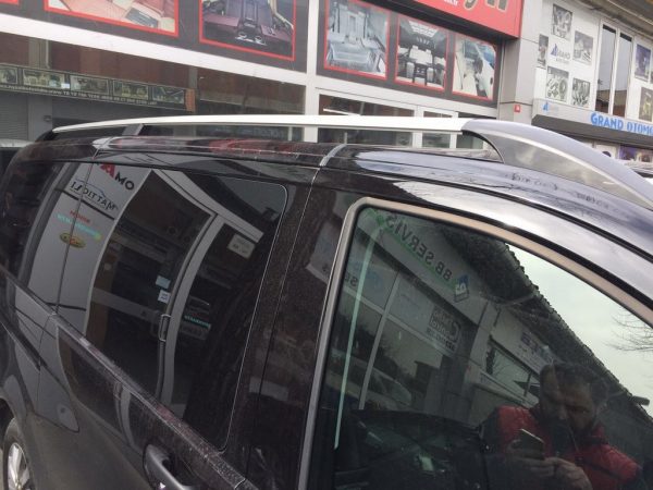 Рейлінги Хром ELITE (пласт. ніжка) Коротка база (Short, Compact) на Mercedes Viano 2004-2015 рр.