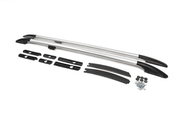 Рейлінги OmsaLine Solid (2 шт сірі) коротка база на Ford Connect 2014-2021