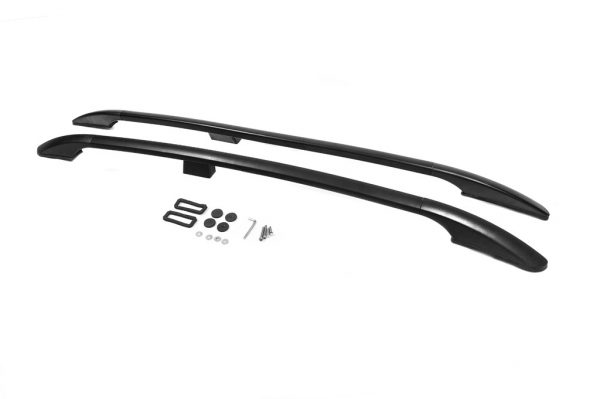 Рейлінги OmsaLine Solid (2 шт чорні) на Subaru XV 2011-2017