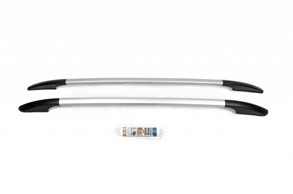 Рейлінги OmsaLine Solid (2 шт сірі) на Opel Crossland X