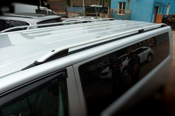 Рейлінги CROWN (сірий мат) Коротка база на Volkswagen T6 2015↗, 2019↗ рр.