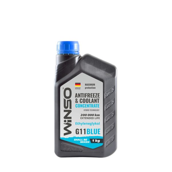 Антифриз Winso Antifreeze & Coolant Blue (голубий) концентрат G11, 1кг