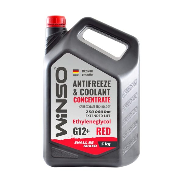 Антифриз Winso Antifreeze & Coolant Red (червоний) концентрат G12+, 5кг