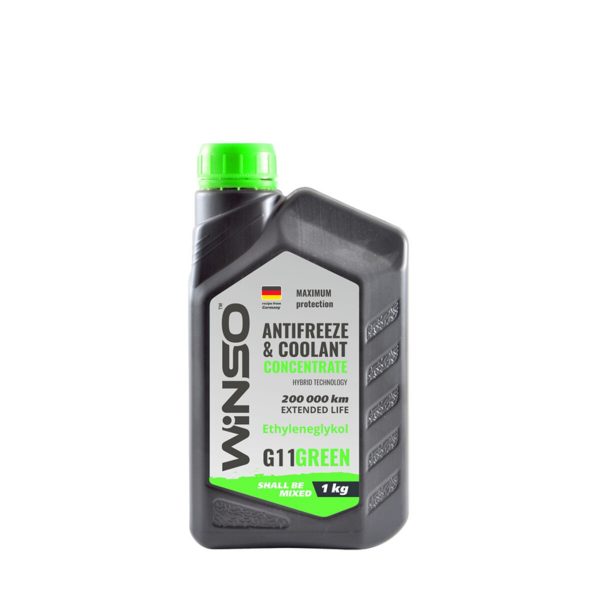 Антифриз Winso Antifreeze & Coolant Green (зелений) концентрат G11, 1кг