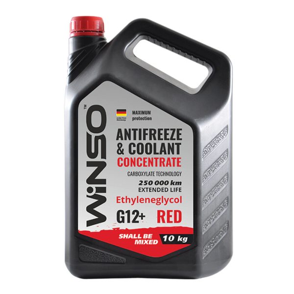 Антифриз Winso Antifreeze & Coolant Red (червоний) концентрат G12+, 10кг