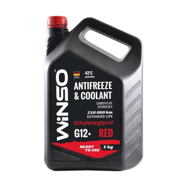 Антифриз Winso Antifreeze & Coolant Red -42°C (червоний) G12+, 5кг