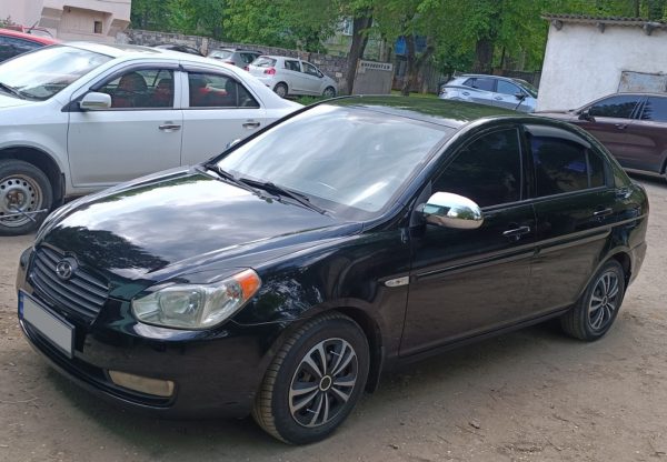 Накладки на дзеркала Hyundai Accent 2006-2010 (2 шт. Пласт)