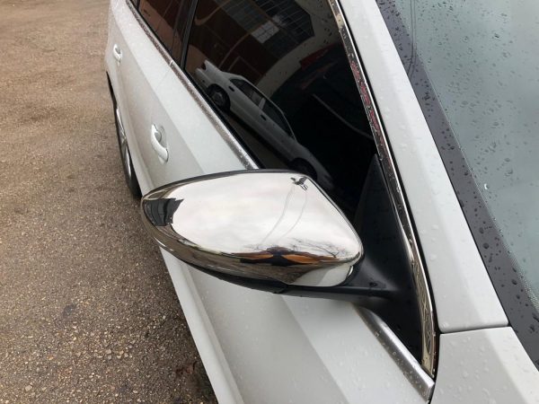 Накладки на дзеркала Volkswagen Jetta 2011-2018 для EU (2 шт. нерж)