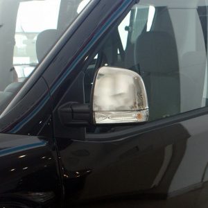 Накладки на дзеркала Fiat Doblo II 2010-2022 (2 шт нерж)