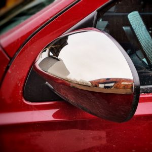 Накладки на дзеркала Nissan Qashqai 2007-2010 (2 шт сталь)